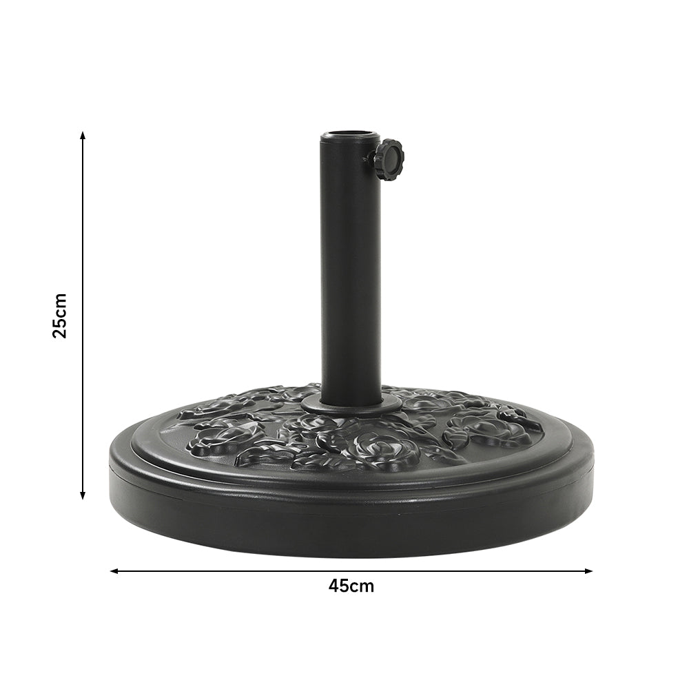 2.93M Garden 3 Tier Parasol Umbrella with Base