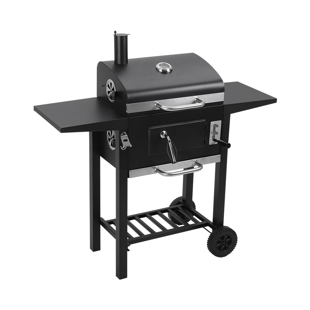 38/42 inch Outdoor Charcoal Barbecue With Smoke Stack