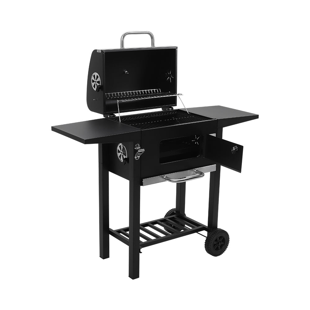 38/42 inch Outdoor Charcoal Barbecue With Smoke Stack