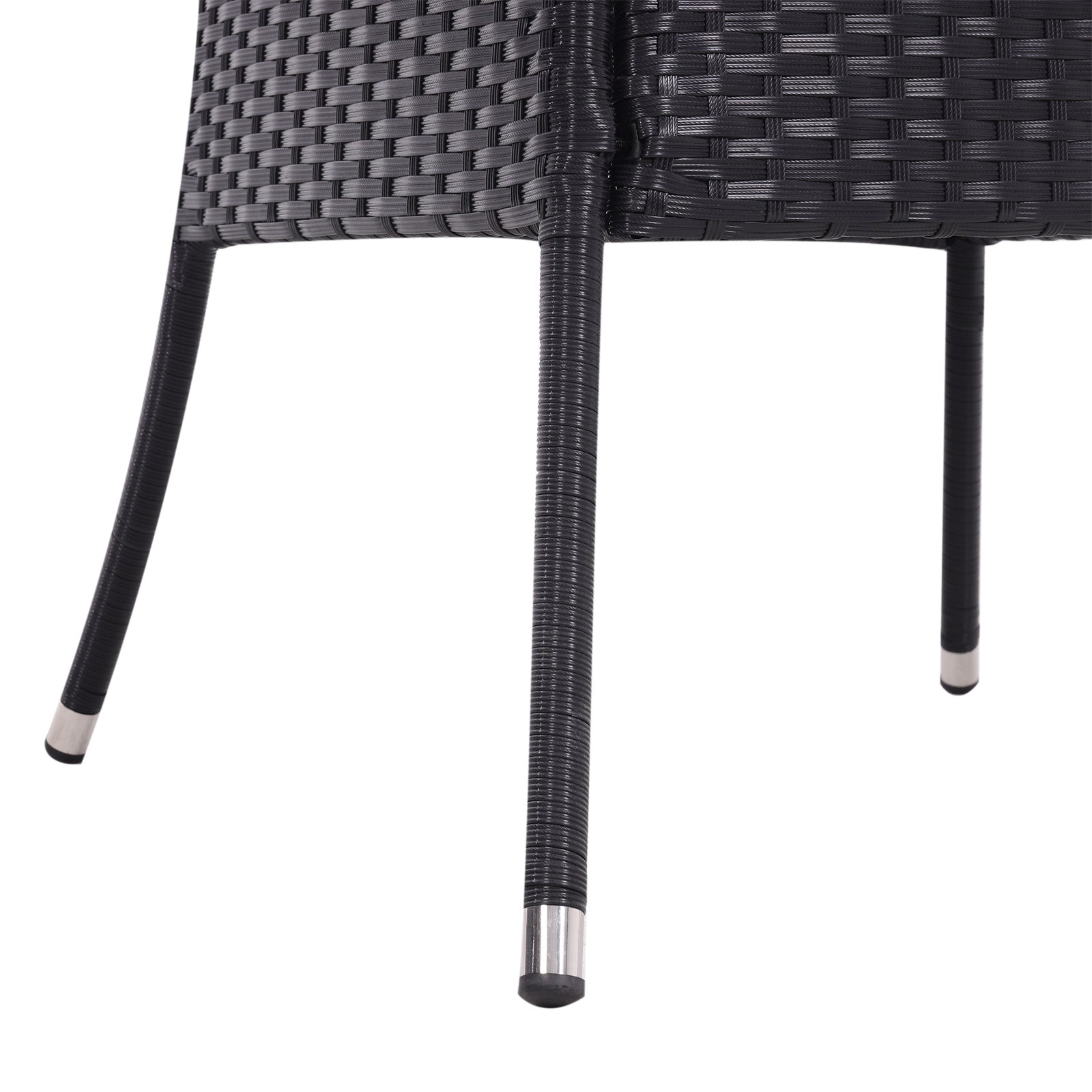 105cm Round/ Square Coffee Table Bistro Outdoor Garden Patio Tables & Parasol Hole Garden Dining Table Living and Home