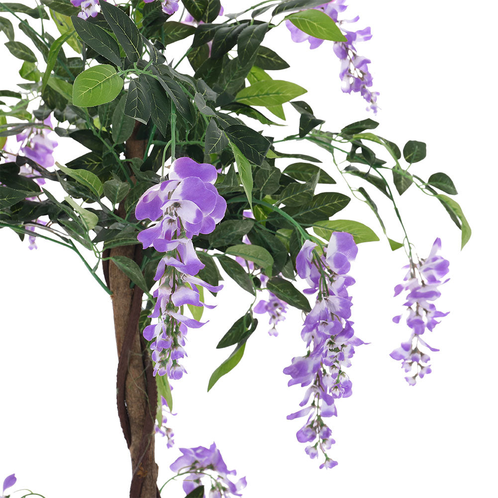 120CM Height Artificial Plants Violet Flowers Tree with Pot