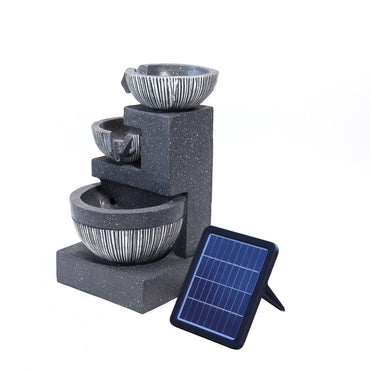 3-Tie Garden Rockery Bowls Fountain