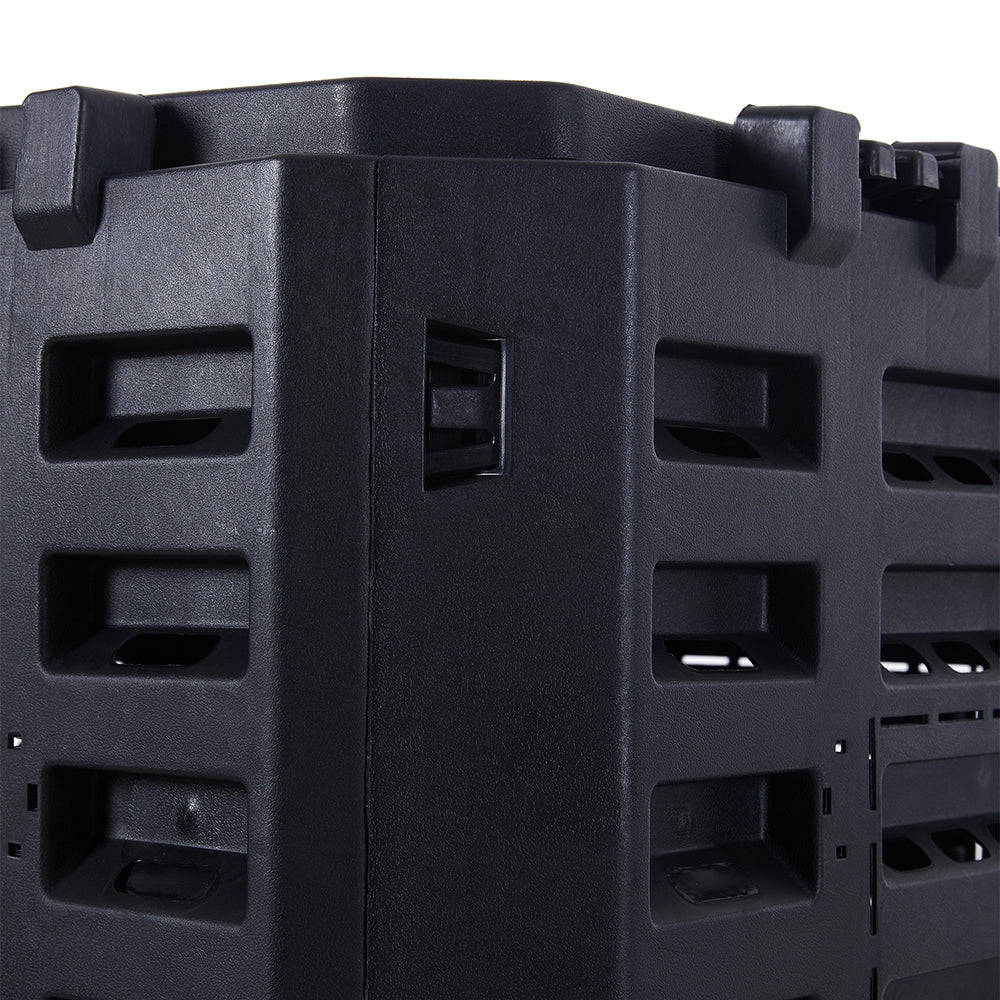180/340/500L Black Plaste Garden Compost Storage Box