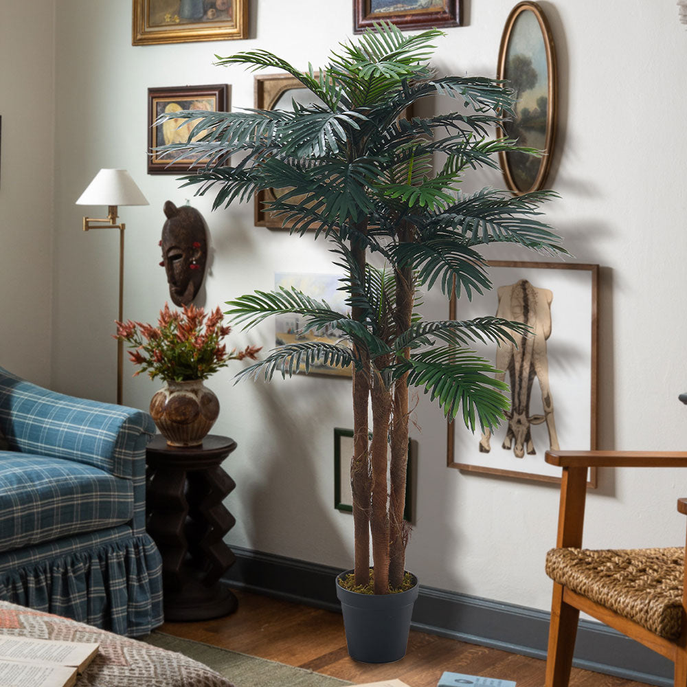 180CM Height Large Artificial Palm Tree Fake Plant with Pot