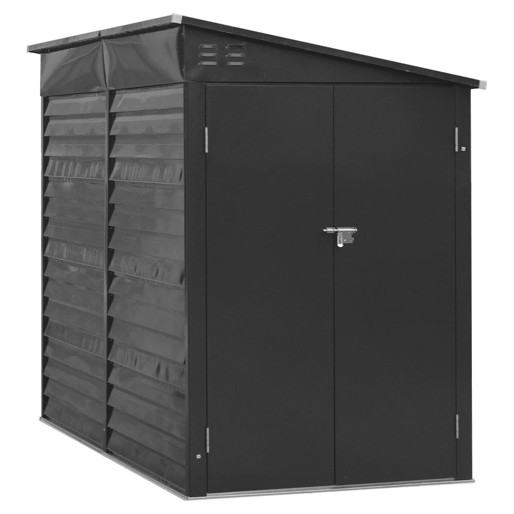 9ft Motorcycle Storage Shed Lockable Steel Garden Bike Shed Garden Sheds Living and Home