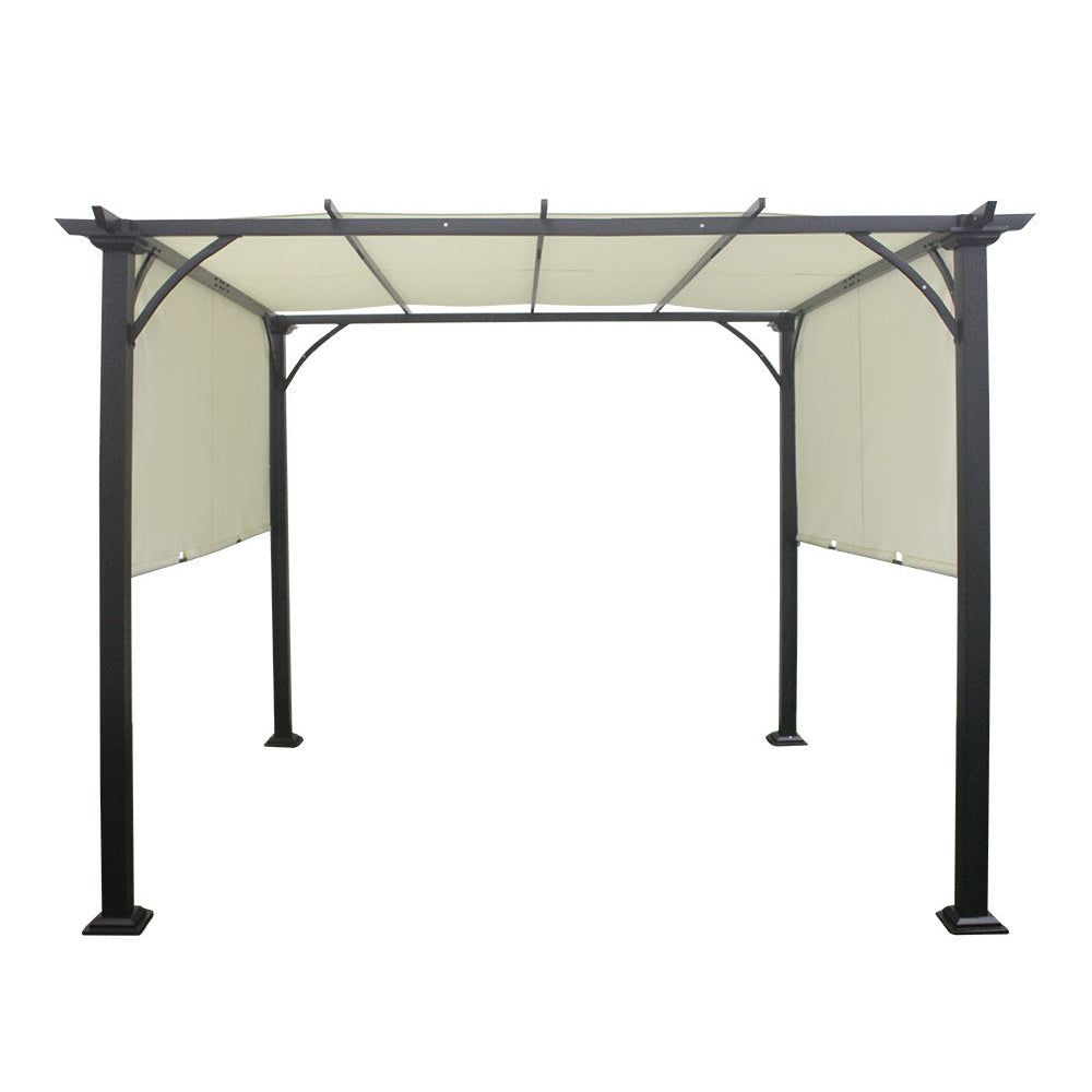 Freestanding 9.8 ft Patio Pergola with Adjustable Canopy – Outdoor Shade Structure