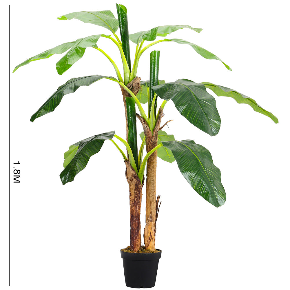 180CM Height Artificial Plants Banana Tree with Pot