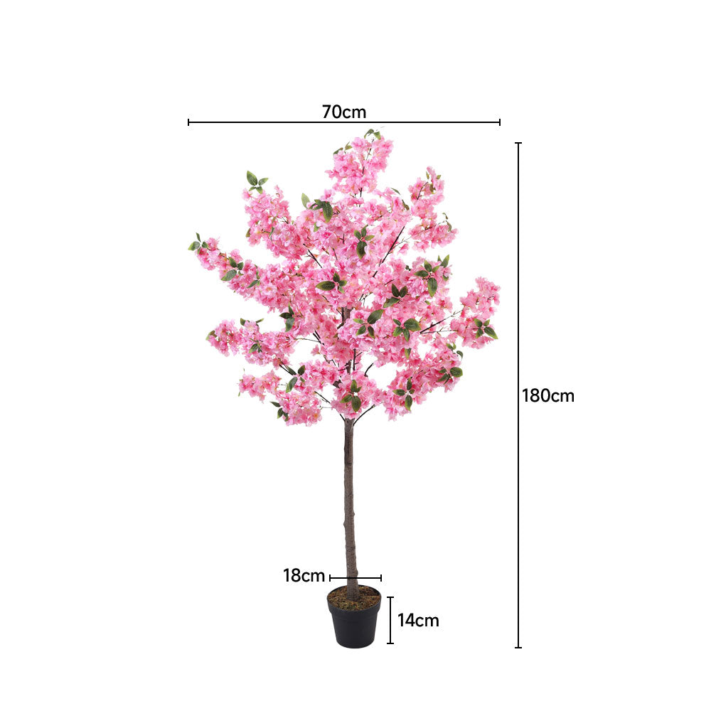 180CM Height Artificial Cherry Blossom Tree with Pot