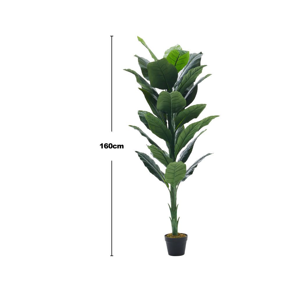 160CM Height Artificial Tropical Spathiphyllum Tree Fake Plant with Pot