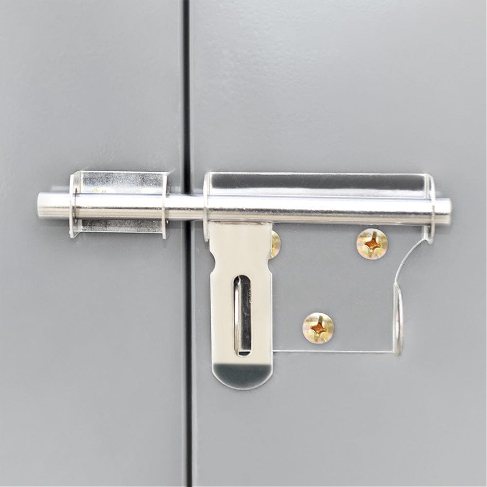 270cm W Motorcycle Storage Shed Lockable Steel Garden Bike Shed Garden Sheds Living and Home
