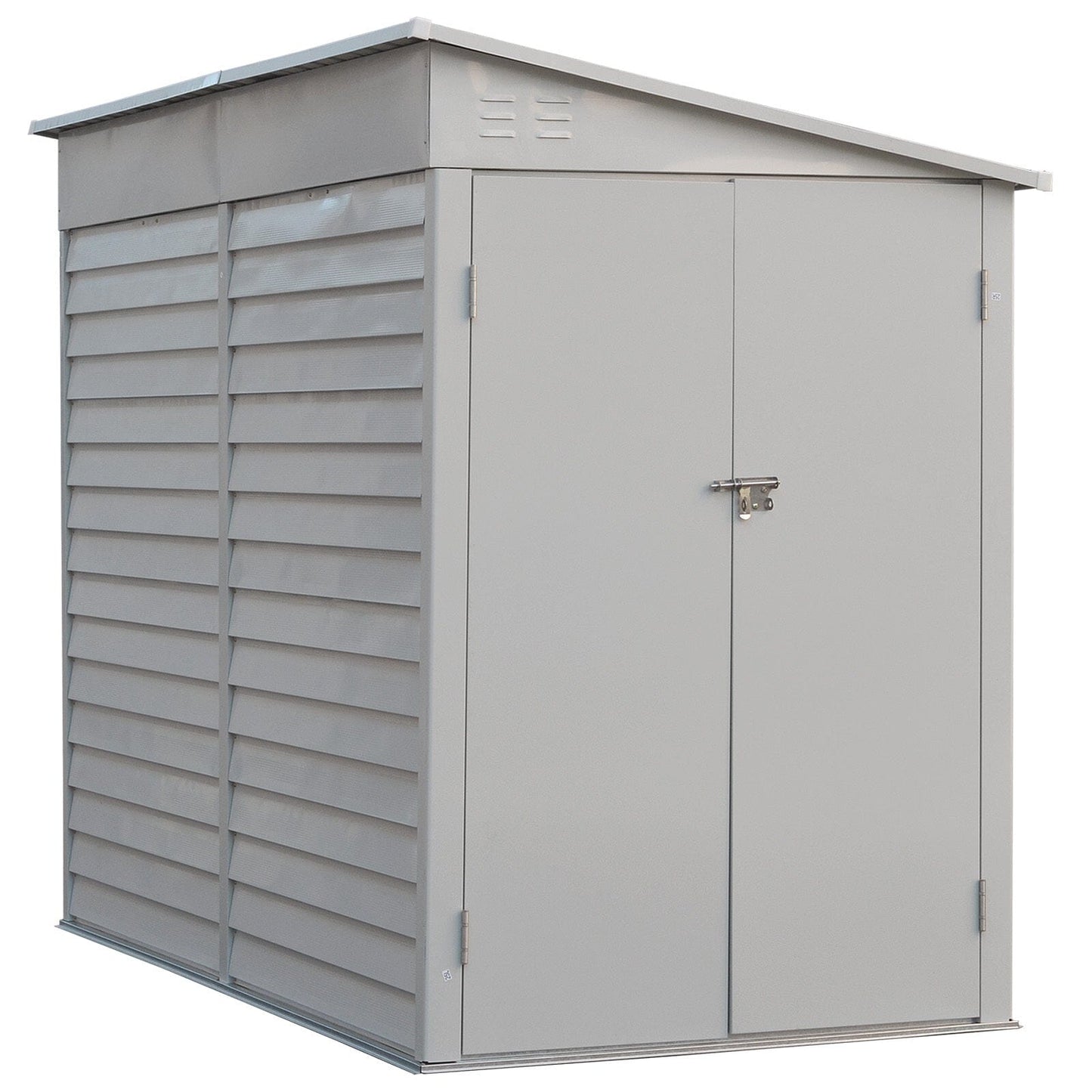 270cm W Motorcycle Storage Shed Lockable Steel Garden Bike Shed Garden Sheds Living and Home