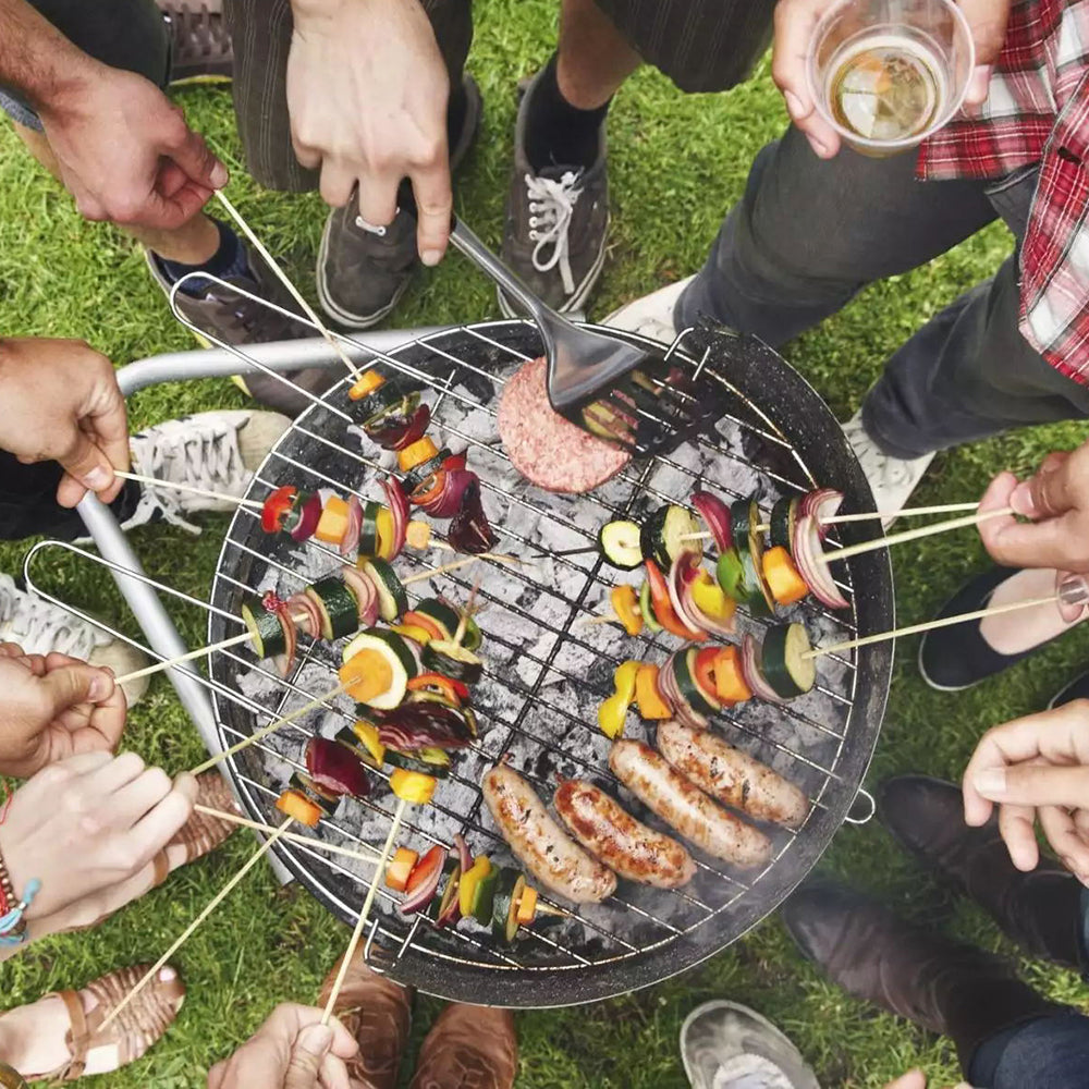Black 3 in 1 BBQ Charcoal Grill