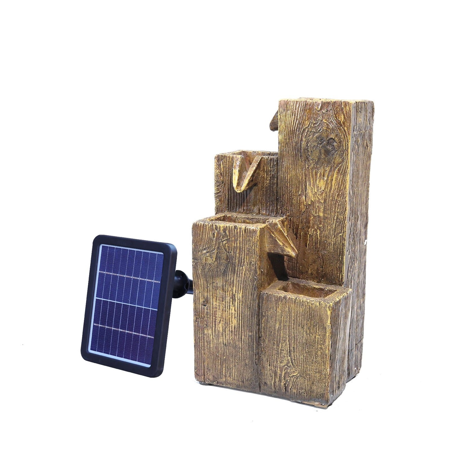 Garden Fountain Self Containing Water Feature Solar Powered Fountains Living and Home