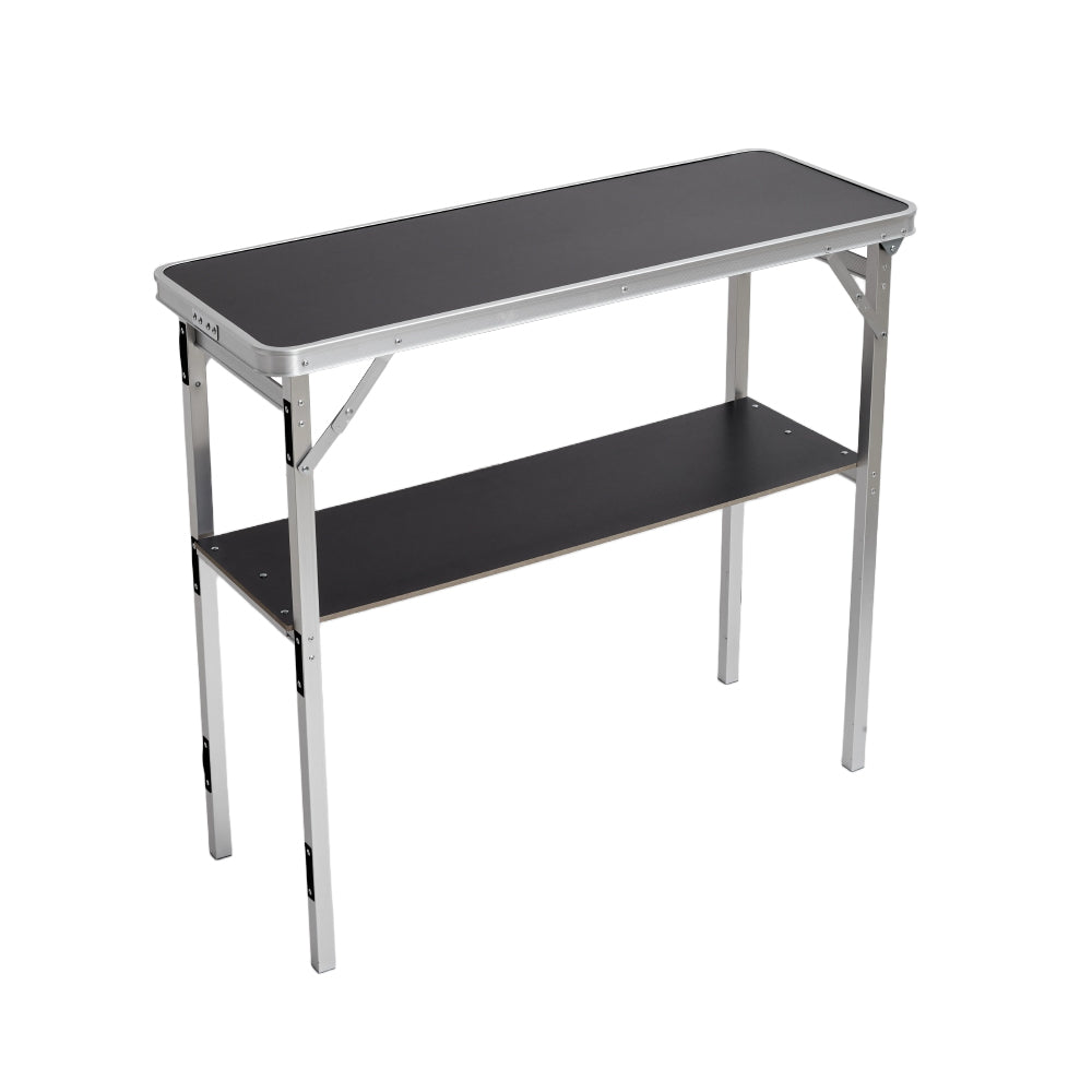 2 tier Portable Aluminum Alloy Foldable Bar Table