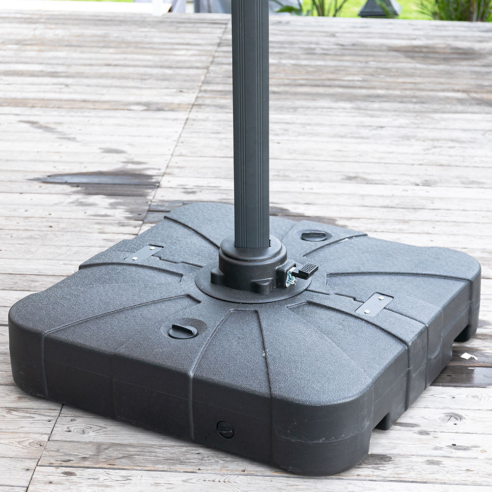 HDPE Square Plastic Outdoor Umbrella Stand Parasol Base