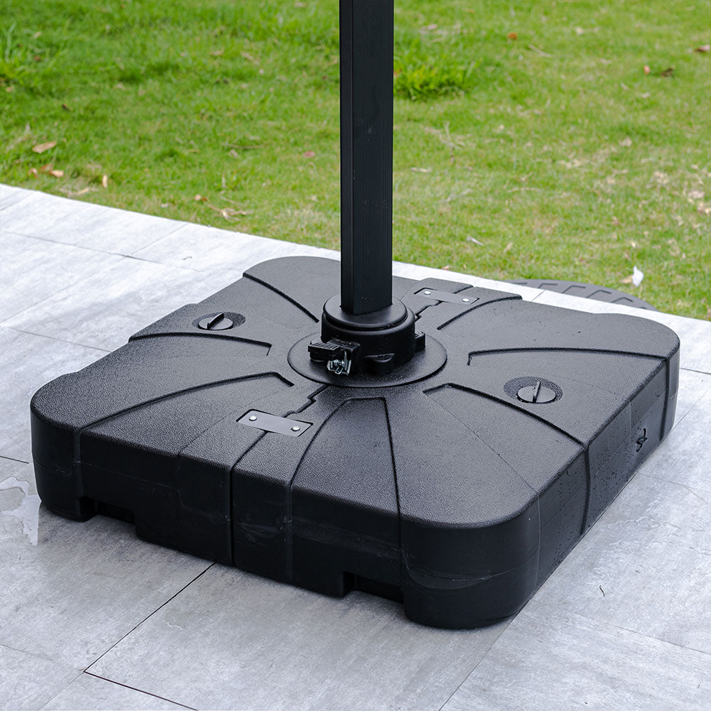 HDPE Square Plastic Outdoor Umbrella Stand Parasol Base