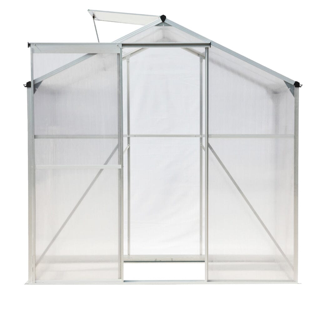 Aluminium Hobby Greenhouse with Window Opening With Base/Without Base Greenhouses Living and Home