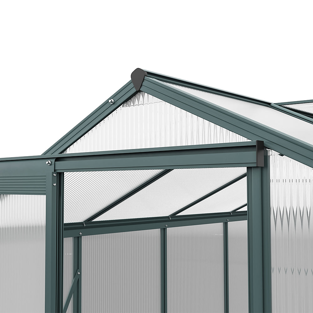 Close-up of Sliding Door on 4x6ft Greenhouse – Easy Entry and Lockable Design