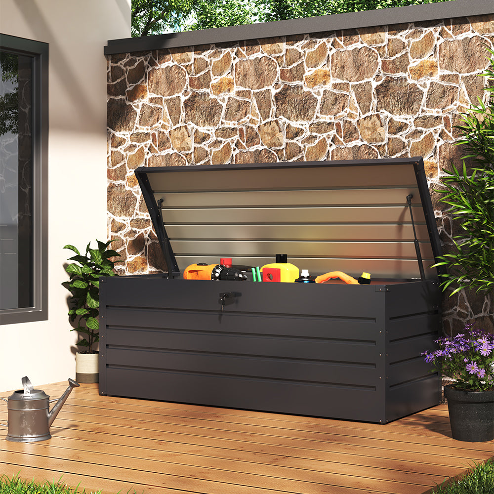 200L/600L Metal Lockable Waterproof Garden Storage Box