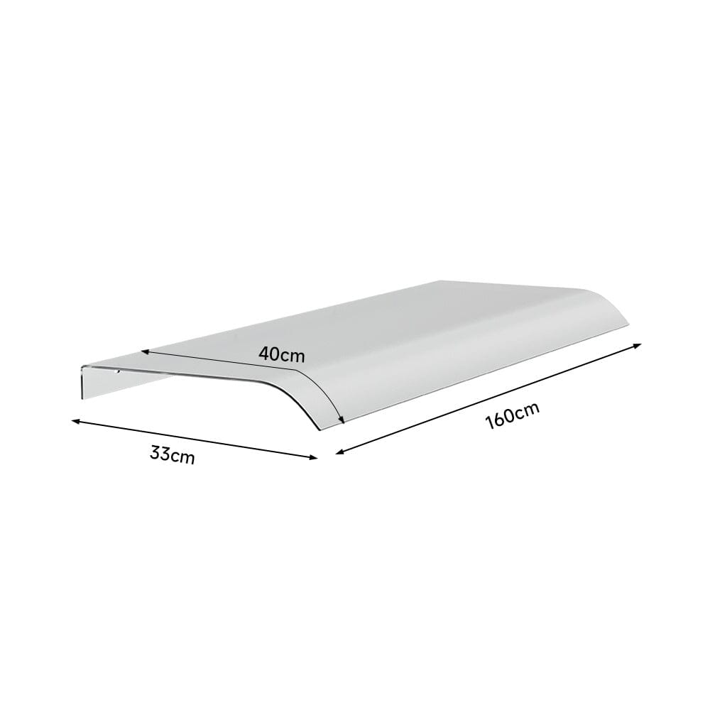 160cm Arc Frosted Awning Canopy Dimensions – Complete Measurement Guide for Easy Setup