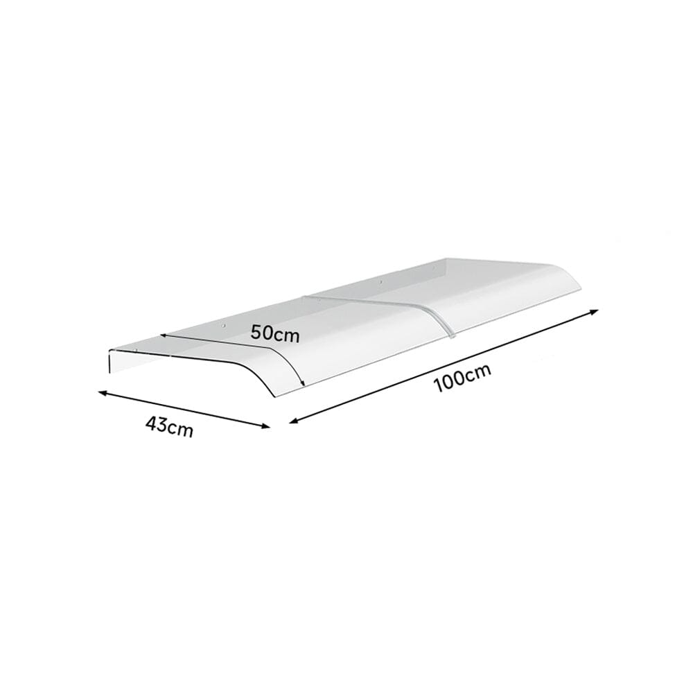 100cm Retractable Awning Dimensions – Outdoor Shelter for Door/Window with Size Details