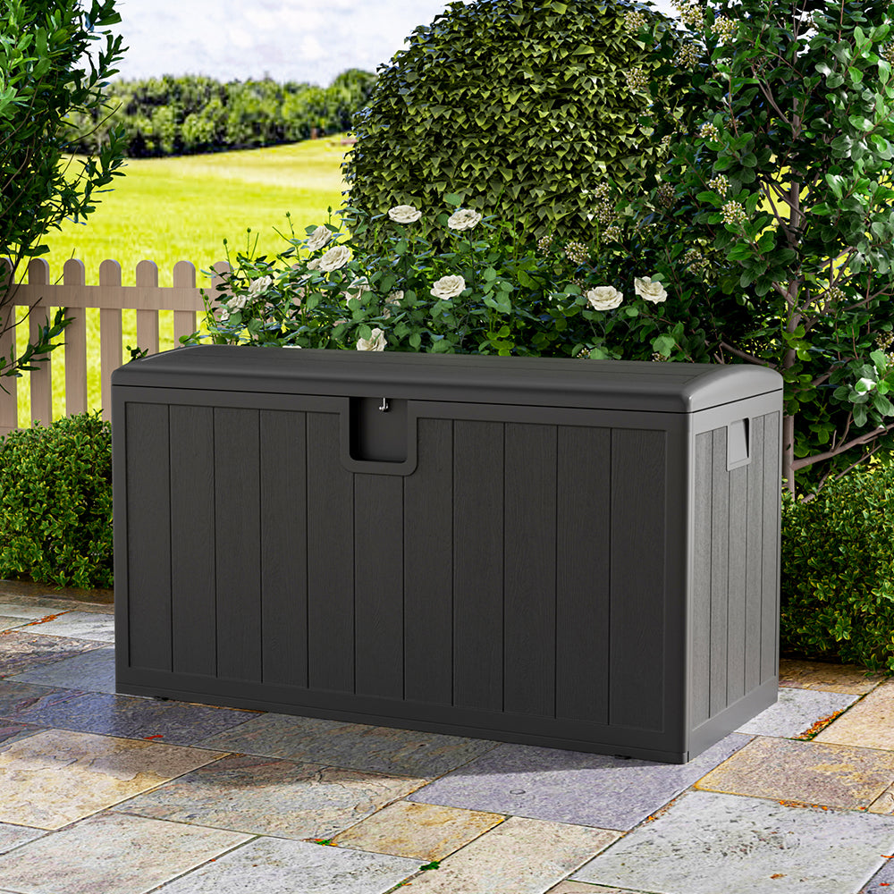 Lockable Waterproof Rattan Outdoor Storage Box