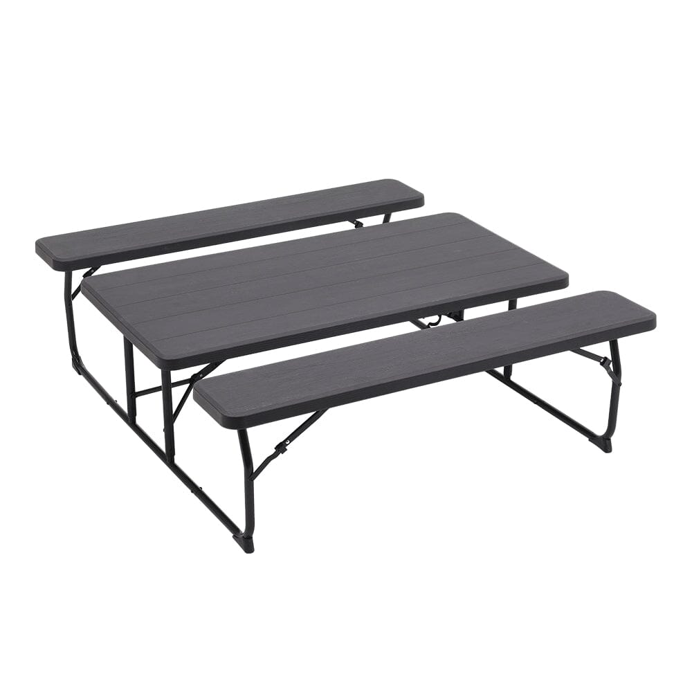 151cm W Foldable Picnic Table and Bench Set Garden Dining Tables Living and Home