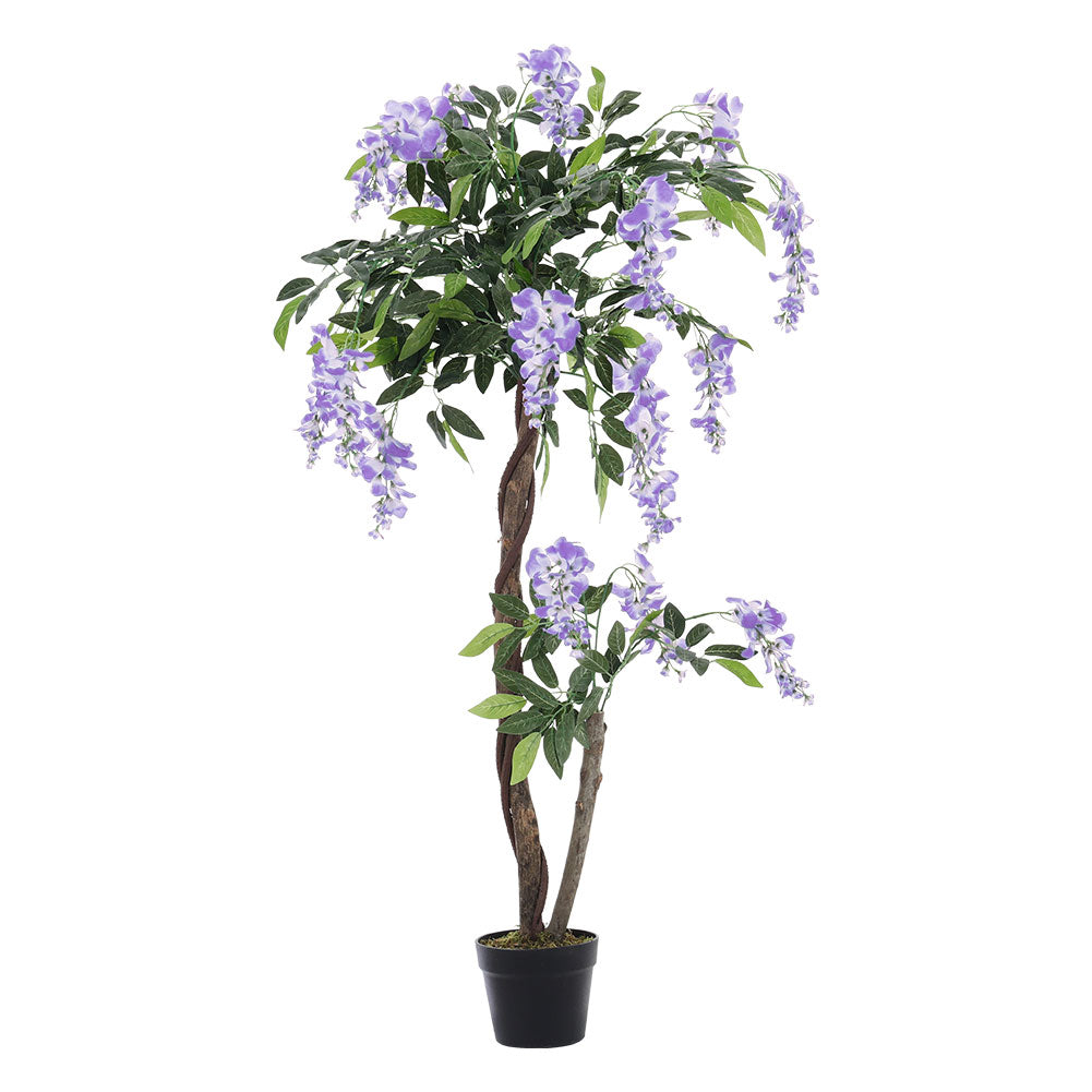 120CM Height Artificial Plants Violet Flowers Tree with Pot