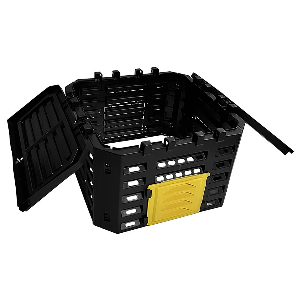 180/340/500L Black Plaste Garden Compost Storage Box