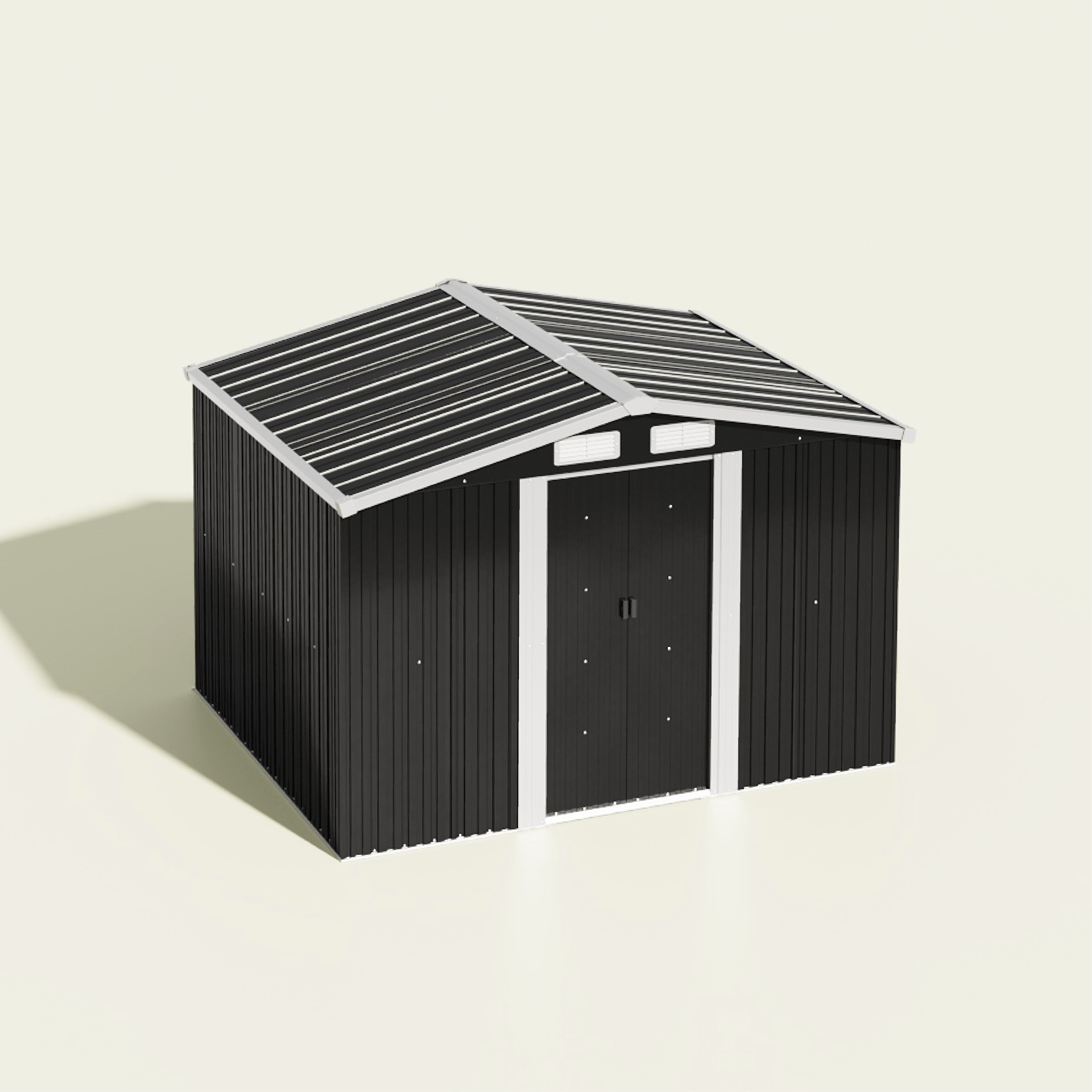 View of Lockable Waterproof Rattan Outdoor Storage Box – Breeins