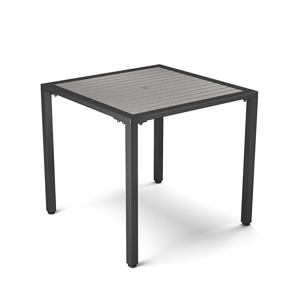 Garden Rectangular Patio Table with Parasol Hole