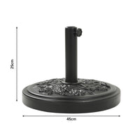2.93M Garden 3 Tier Parasol Umbrella with Base