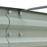 Side view of internal structure of galvanized steel raised garden bed – ample space for growing vegetables and herbs