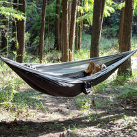Black Outdoor Portable Nylon Hammock