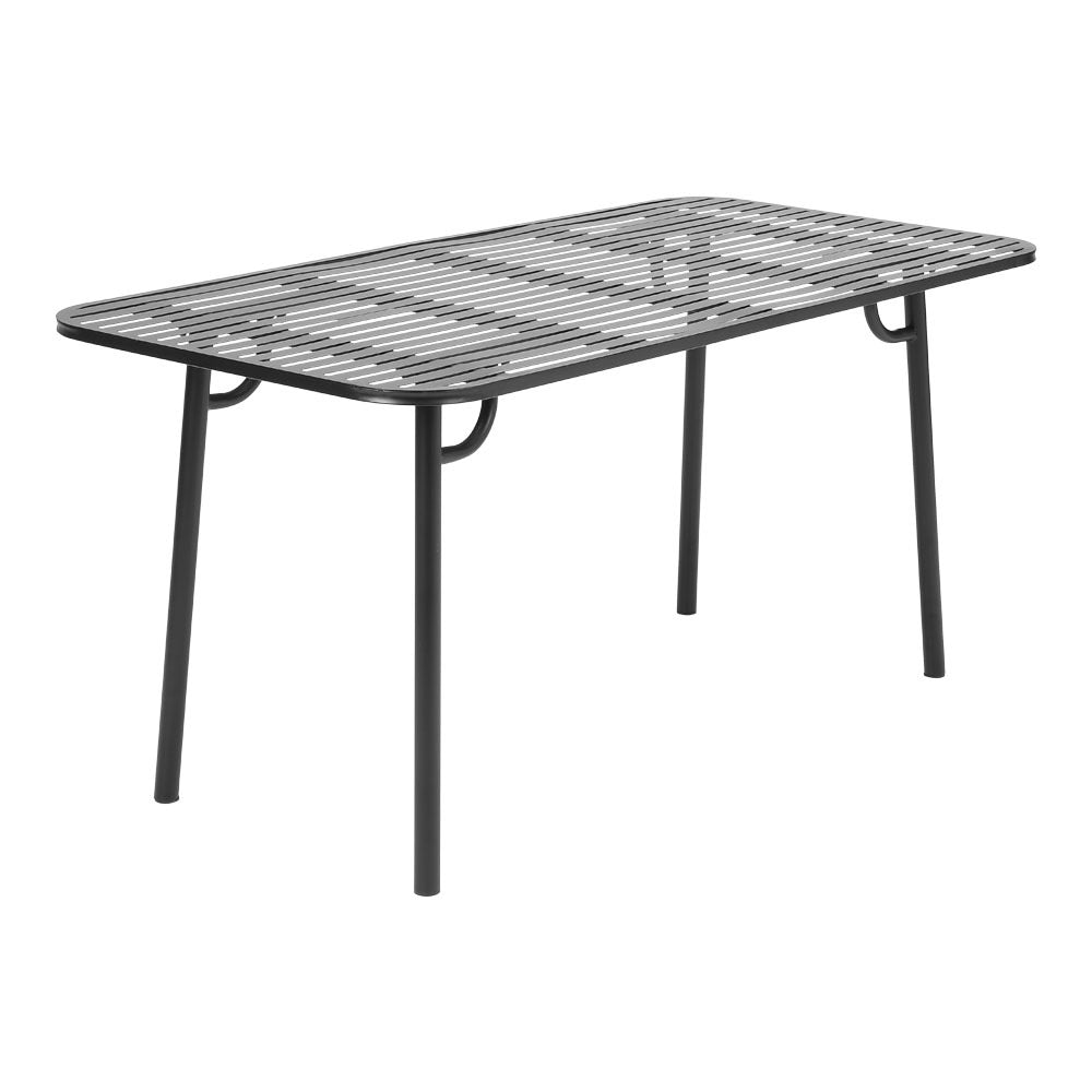 Black Wrought Iron Garden Patio Metal Table