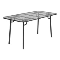 Black Wrought Iron Garden Patio Metal Table