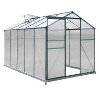 10'x6' Green Polycarbonate Garden Greenhouse