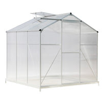 6' Aluminum Framed Greenhouse with Vent Silver