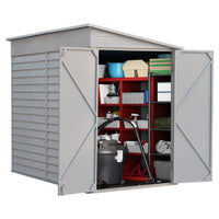 270cm W Motorcycle Storage Shed Lockable Steel Garden Bike Shed Garden Sheds Living and Home 