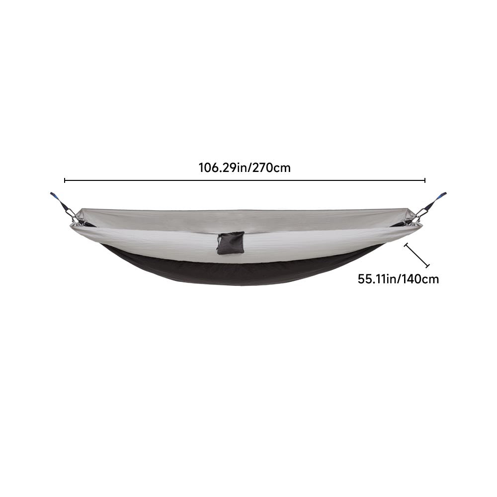 Black Outdoor Portable Nylon Hammock