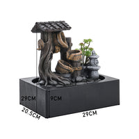 Tabletop Fountain Relaxation Water Feature with LED Light