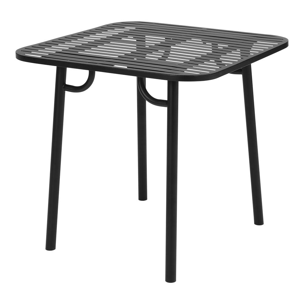 Black Wrought Iron Garden Patio Metal Table