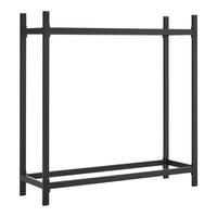 Black Metal Powder Coated Firewood Logs Holder