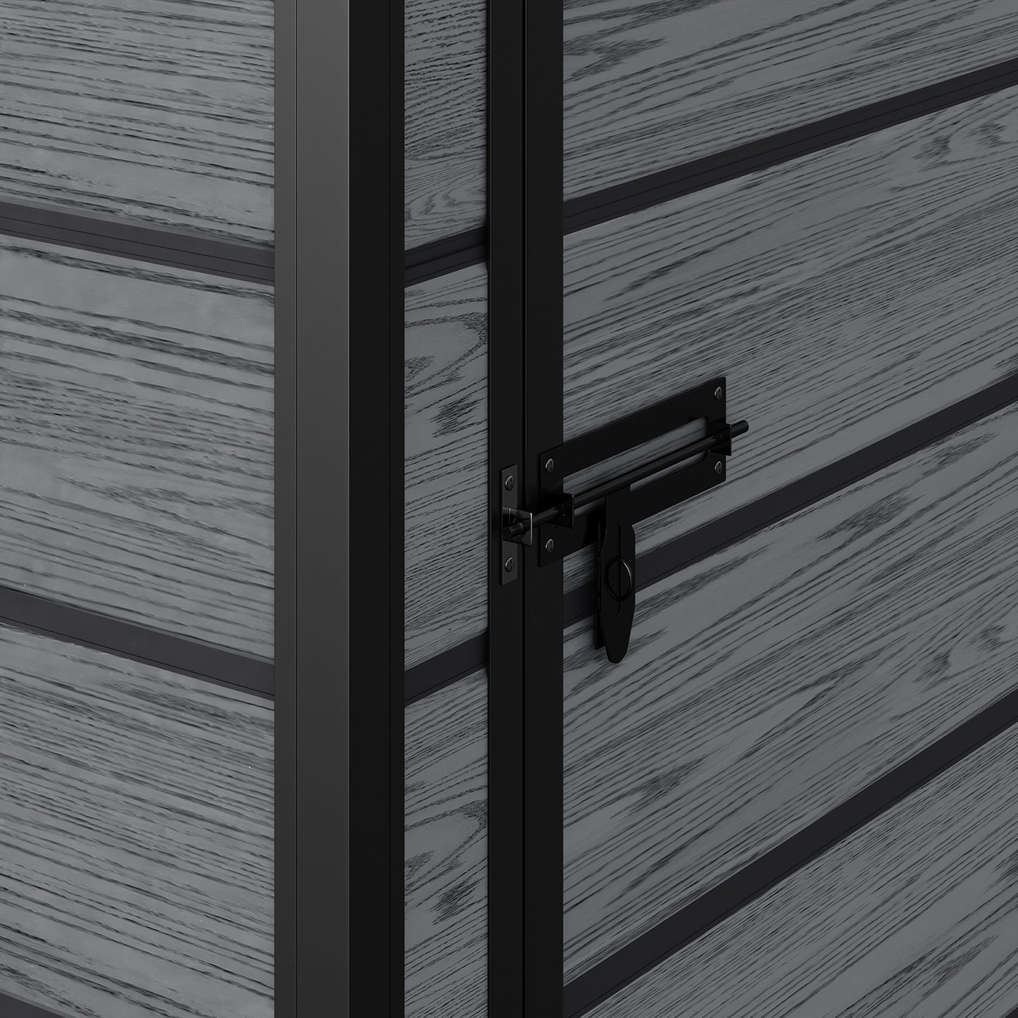 5x4ft Plastic Garden Storage Shed Weatherproof Outdoor Tool Shed