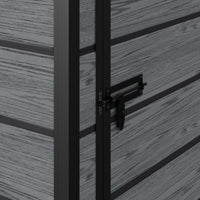 5x4ft Plastic Garden Storage Shed Weatherproof Outdoor Tool Shed