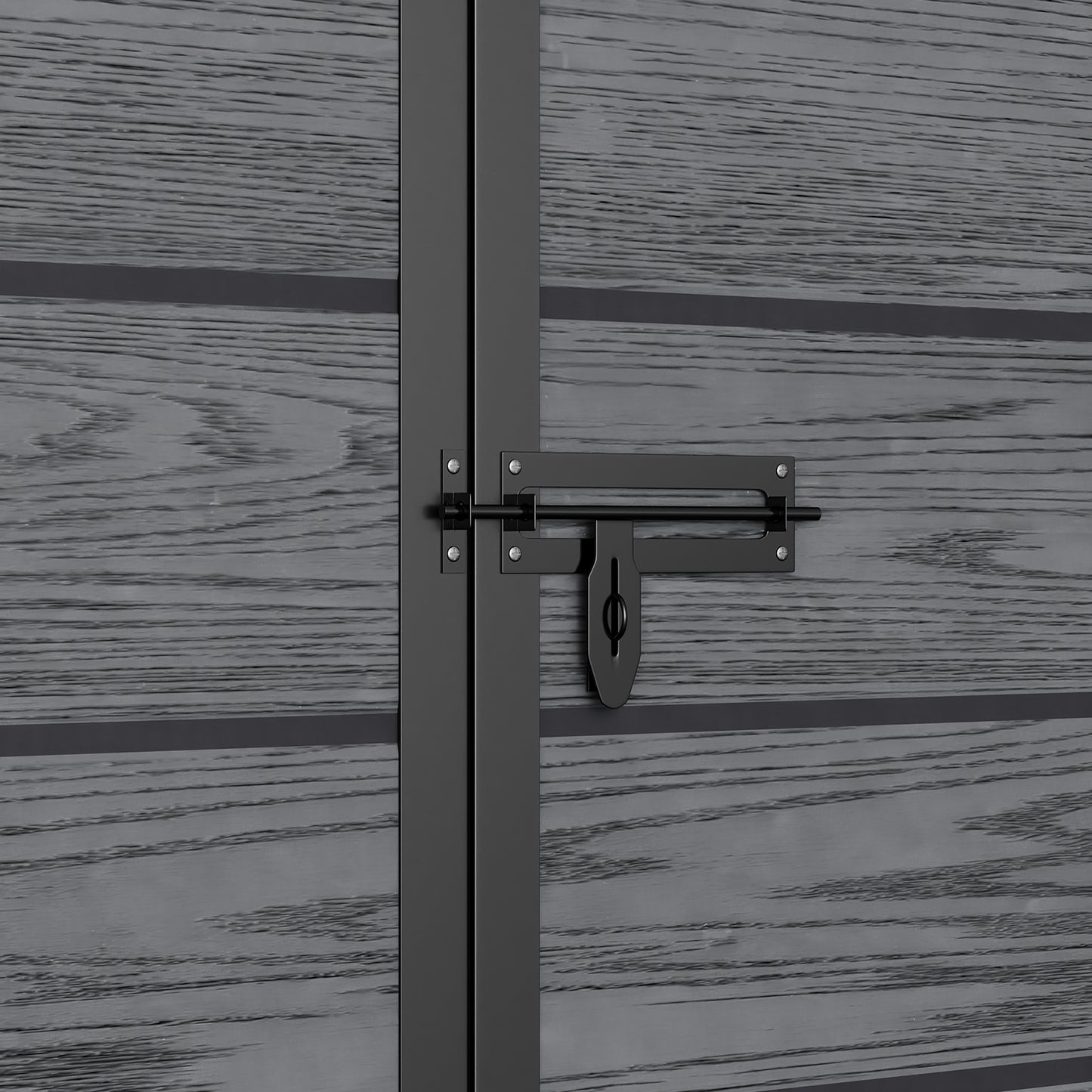 6x4ft Plastic Garden Shed Waterproof Outdoor Storage with Double Doors