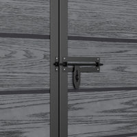 6x4ft Plastic Garden Shed Waterproof Outdoor Storage with Double Doors