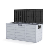 290L Grey Garden Storage Box with Wheels