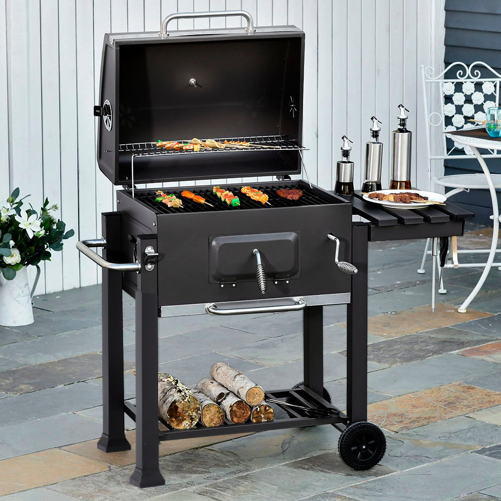 3.7'x 1.5' Barrel Charcoal BBQ Grill