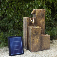 Garden Fountain Self Containing Water Feature Solar Powered Fountains Living and Home 